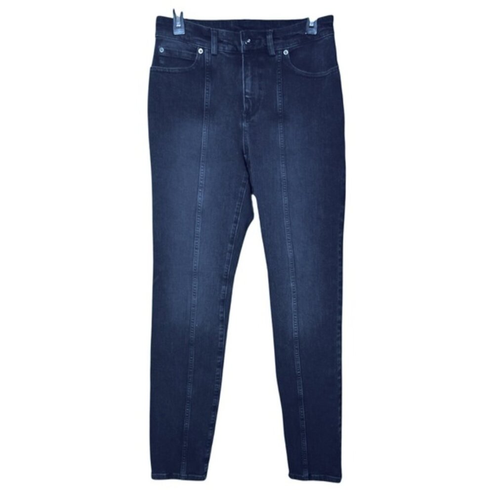 Duluth Trading Co. Women's Jean-Netics Hi Rise 5 Pocket Skinny Jeans Black 6 Reg